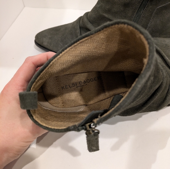 Kelsi Dagger Brooklyn Zip Heeled Ankle Booties - Picture 4 of 5